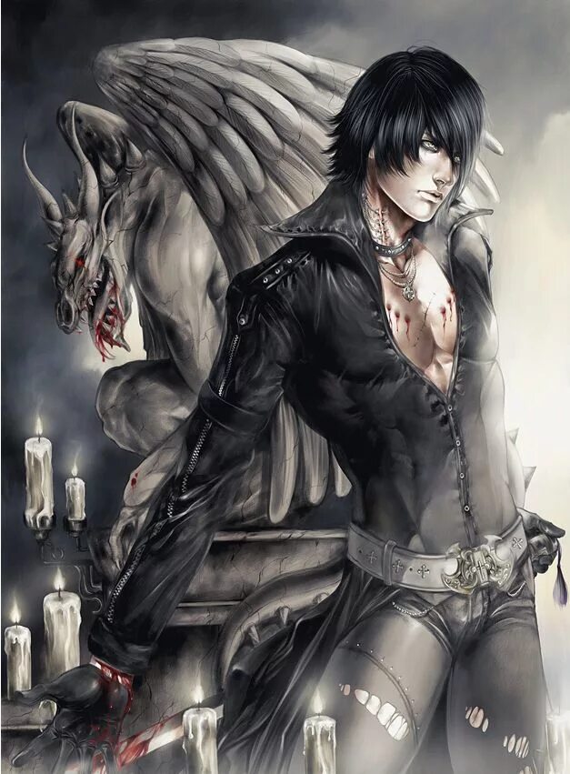 Аниме демон парень люцифер. Демон юноша. Сакимичан дио. Аниме демон инкуб рога. Ви девил май край 5 арт.