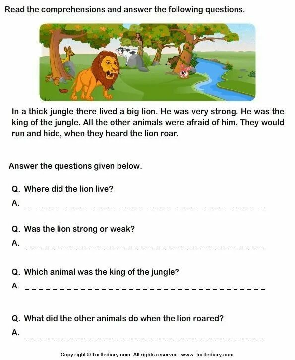 Worksheets чтение. Reading Comprehension английский. Английский animals reading. Story for Kids with questions.