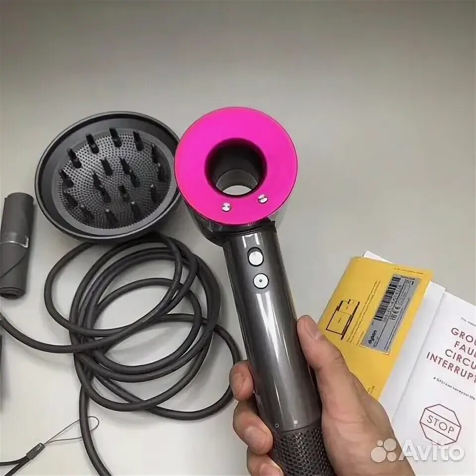 Фен Dyson Supersonic HD08, 5 насадок, фуксия с кейсом - купить по низкой цене на