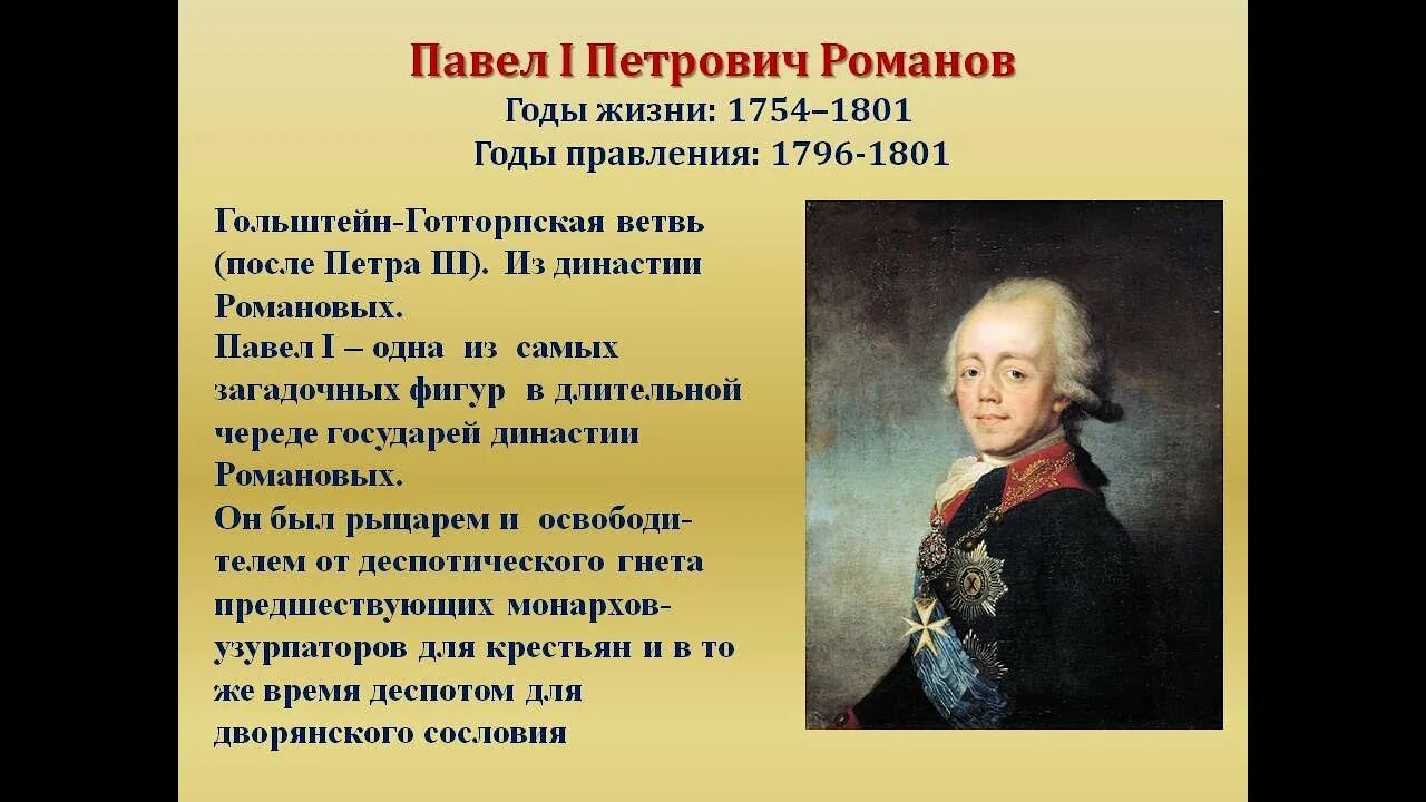 Внешняя политика россии 1796 1801 гг