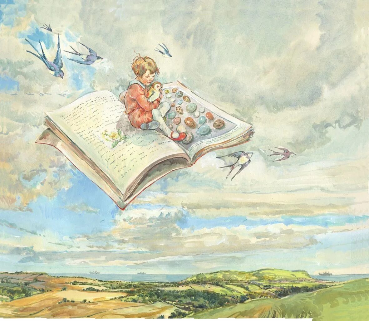 Волшебный мир открыт. Книжная иллюстрация. Литературные иллюстрации. Иллюстрации к книгам. Детские иллюстрации к книгам.