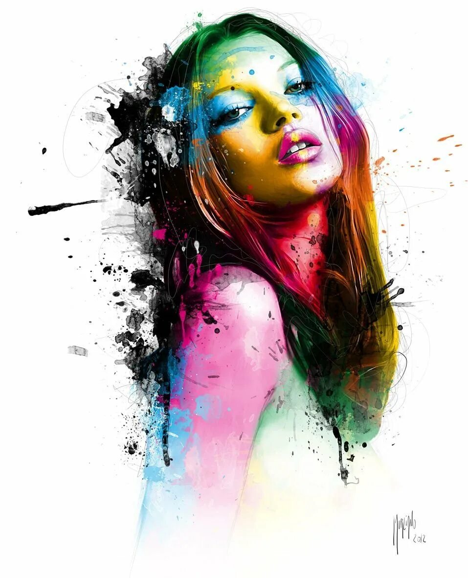 Портрет девушки красками. Девушка в краске. Картина акрилом девушка. Художник patrice murciano. Красивая девушка акварель.