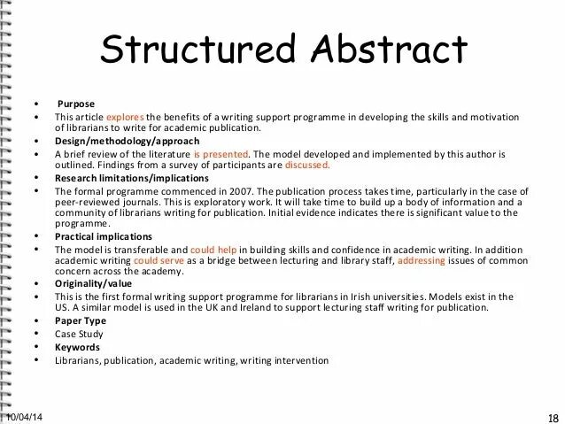 Abstracting articles