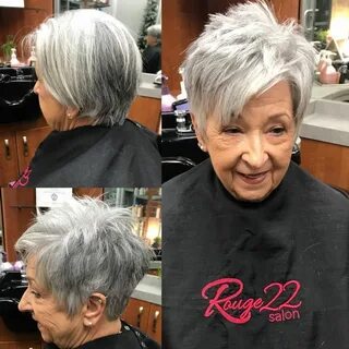 Chopped Gray Pixie Short choppy hair, Hair styles, Short grey hair