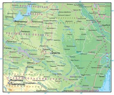 Карта дорог калмыкии