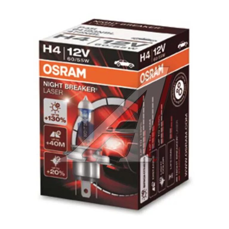 Osram Night Breaker h4 130. Автомобильная лампа 55/60 p43t Osram. Osram Night Breaker Laser h4. Лампа Osram h4 12v 60/55w p43t Night Breaker Laser.