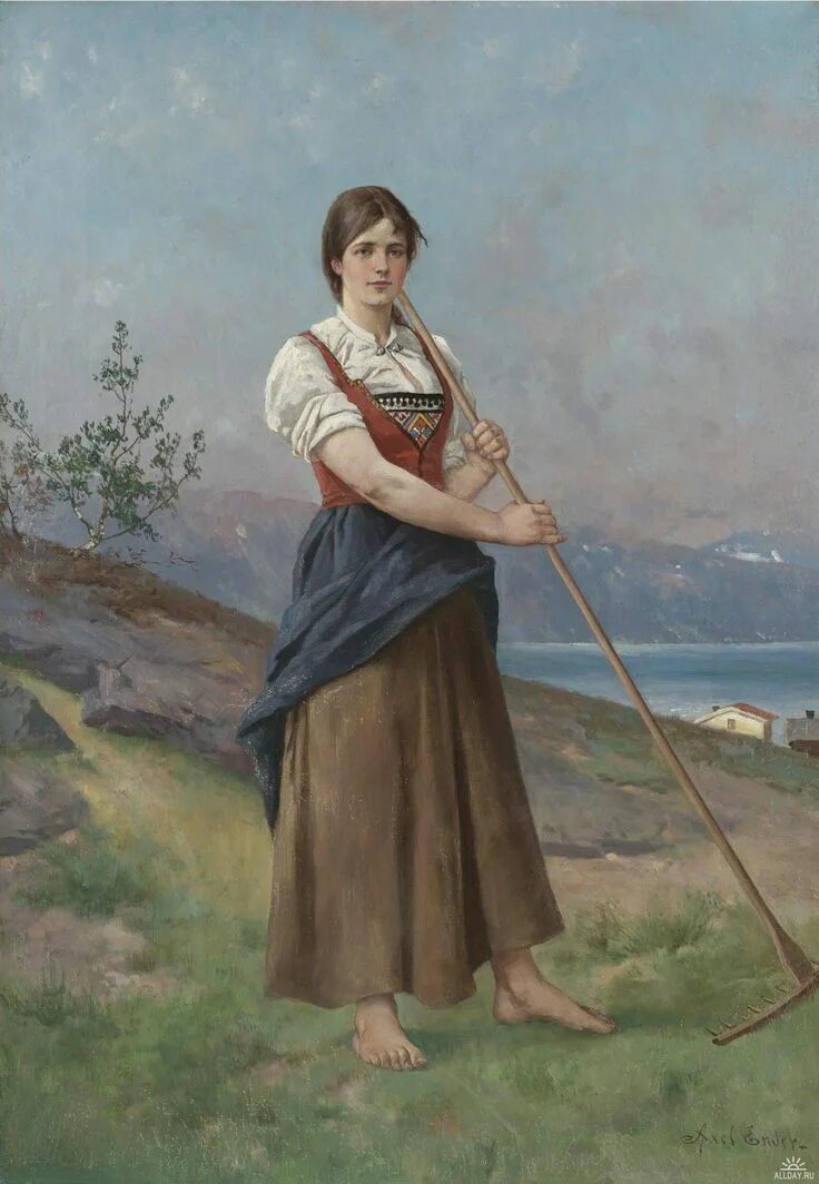 Холоп девушка. Axel Ender (1853-1920) Норвегия.. Axel Ender 1853-1920 Норвегия картины. Аксель ЭНДЕР художник картины. Норвежский художник Axel Ender.