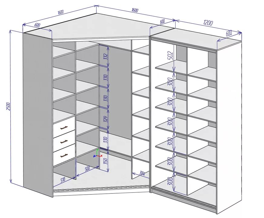 Фото размеров угловых шкафов. Шкаф купе чертеж в про100. Шкаф купе 100. Угловой гардеробный шкаф проект. Трапециевидный шкаф.