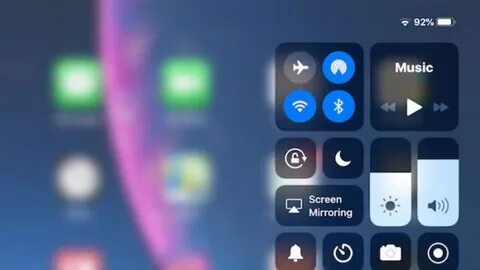 Управление экраном iphone