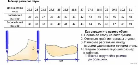 Стелька 13 см какой размер