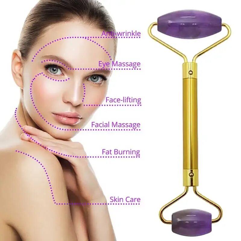 Массажер гуаша микротоки. Facial massage roller роллер аметист. массажер для лица фиолетовый. массажер для лица скребок. массажный роллер для лица аметист.