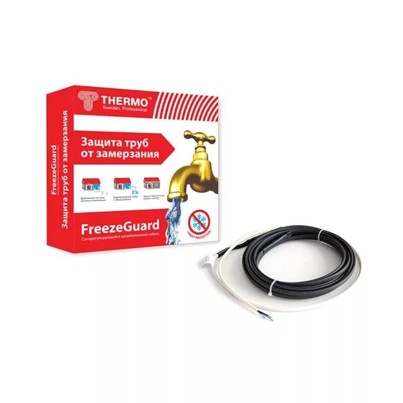 Комплект кабеля для обогрева труб 1м, 25вт/м Thermo Freeze Guard. Комплект кабеля д/труб термо 1м 15вт/м. Кабель для обогреватель труб от замерзания. Муфта Thermo FREEZEGUARD. Обогрев для защиты