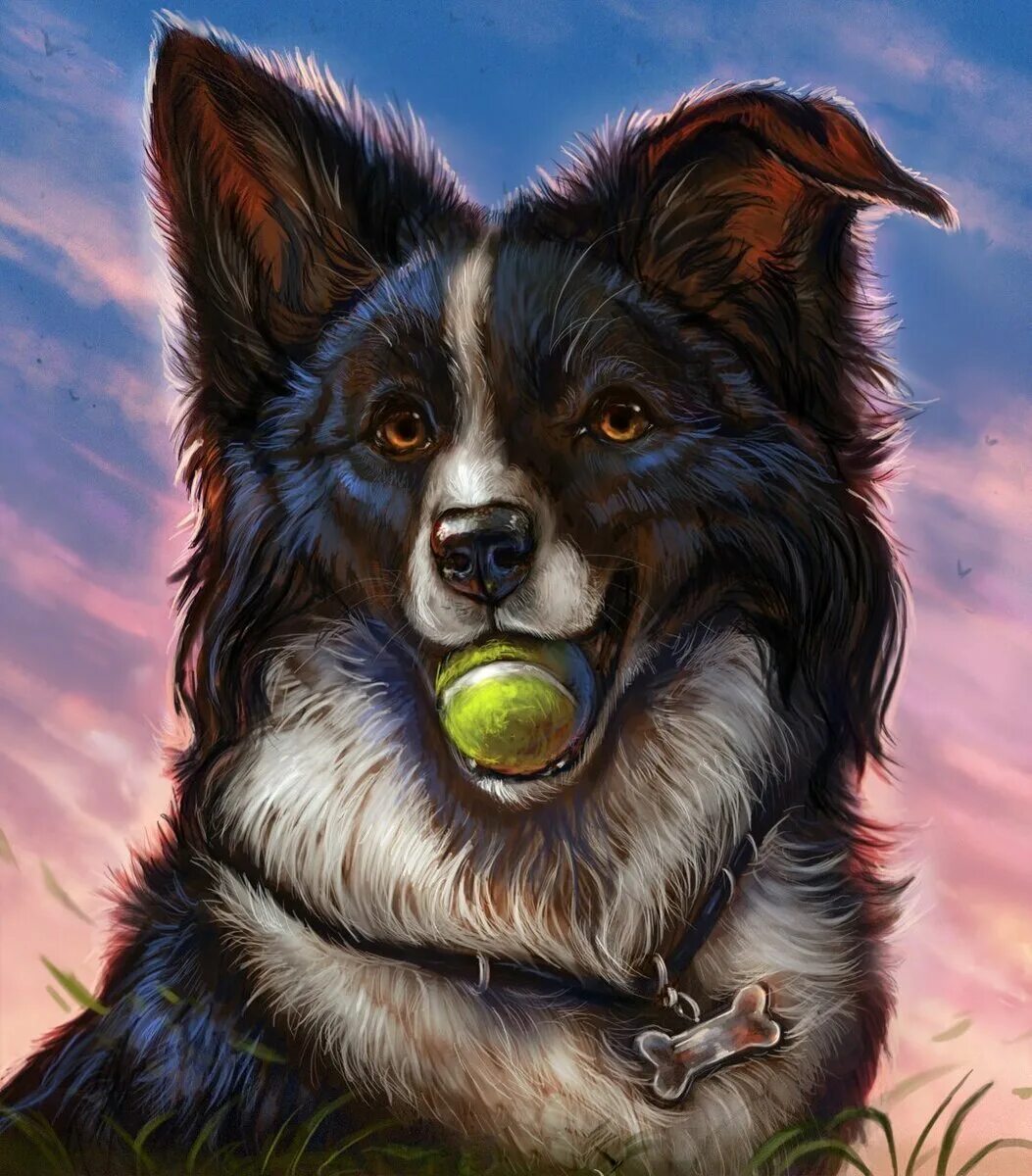 Арты псов. Арты псов. Красивые арты собак. Милые собаки арт. Золотистый ретривер арт.