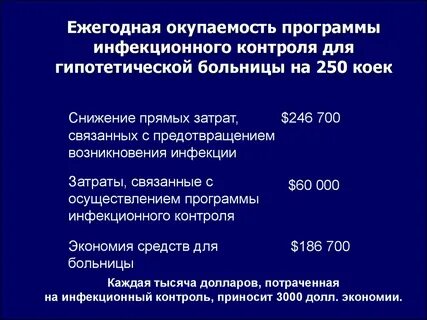 Программа инфекционного контроля