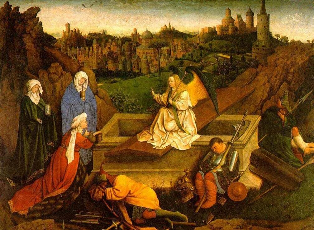Творчество 16 века. «Три Марии у гроба Христа» Ван Эйк.