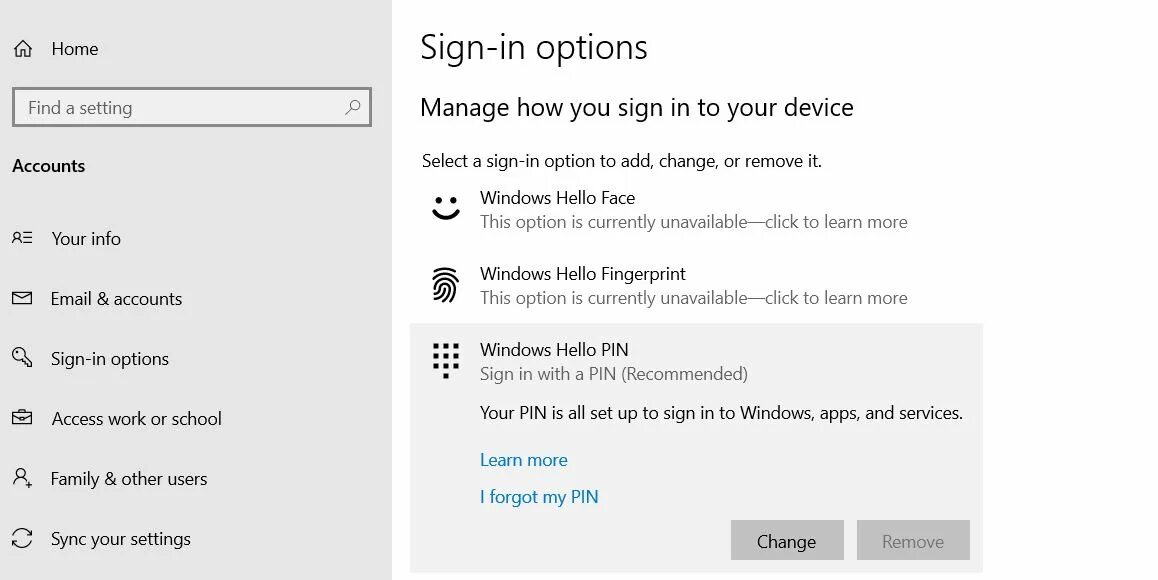 Windows hello недоступен. Ошибка пин кода виндовс 10. сменить пин код windows 10. стоп код виндовс 10 как исправить. windows hello for business sign in failed.