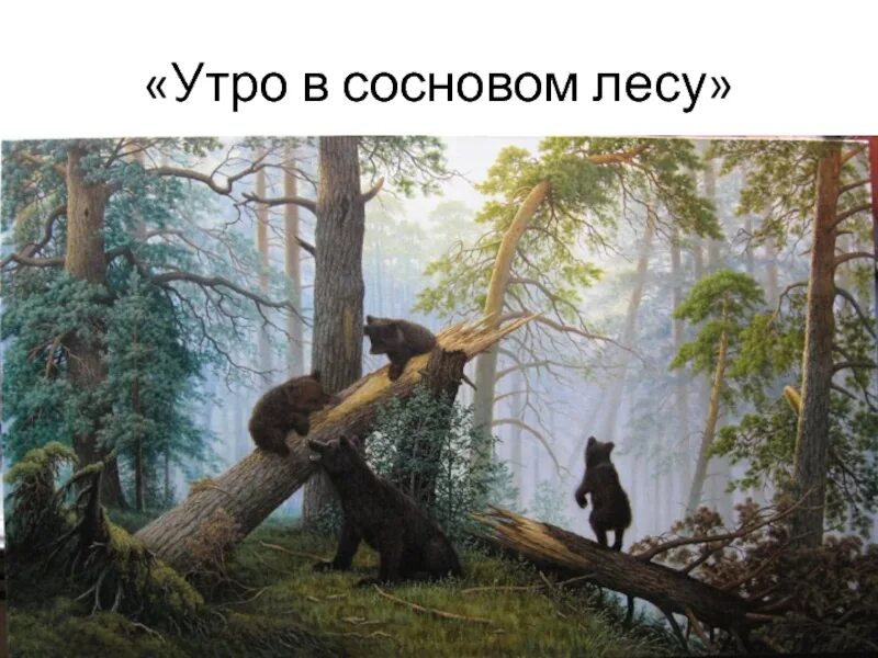 Сколько медведей на картине утро в лесу. Сколько медведей на картине утро в лесу