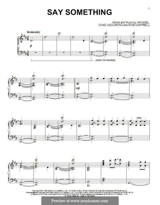 Say something words. Say something a great big World Ноты для фортепиано. Say something Ноты. Christina Aguilera - say something Ноты. A great big World say something плюс со словами.