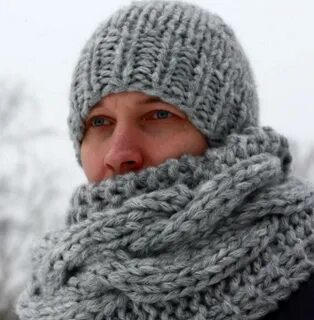 Шапка снуд мужская