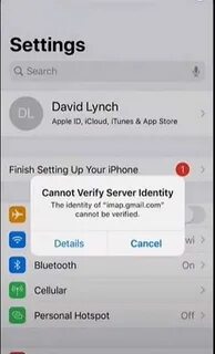 Cannot verify