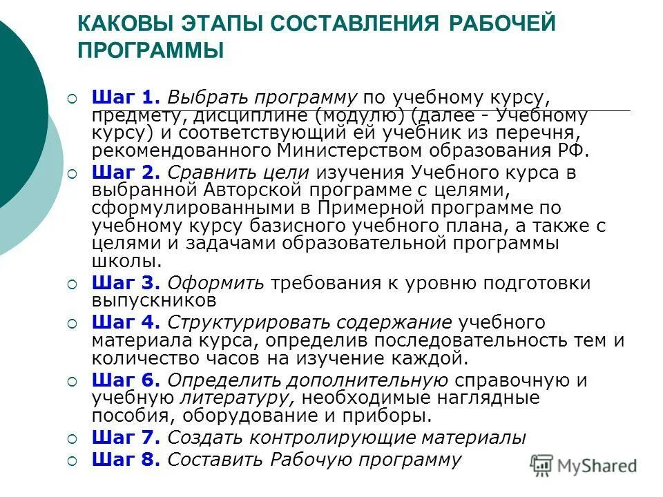 каковы были этапы