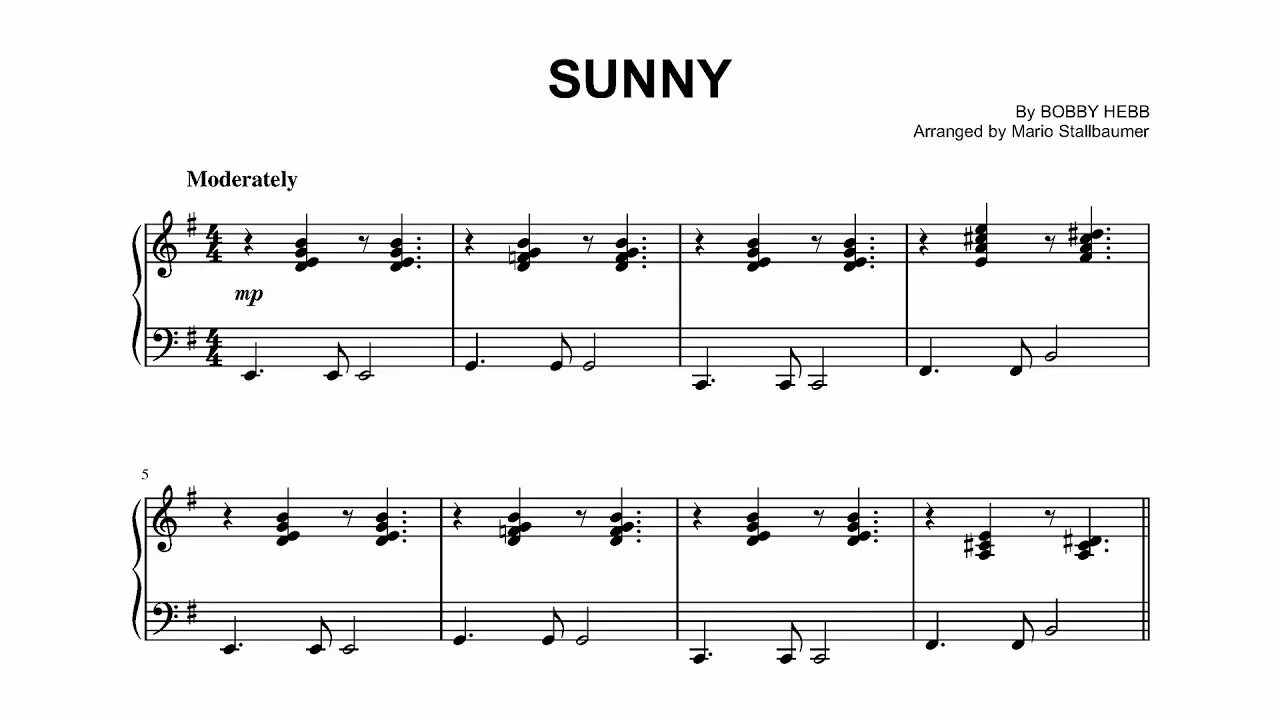 Luminary joel sunny. Sunny Sheets. Sunny Piano. Sunny Bobby Hebb Ноты. Positive Sunny Chords Piano.