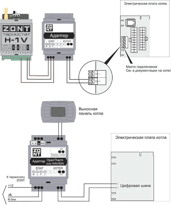 Zont h-1v.01. GSM термостат Zont h-1v EBUS схема подключения. Схема подключения зонт h-1v к котлу Протерм. GSM термостат Zont h-1v e-Bus.