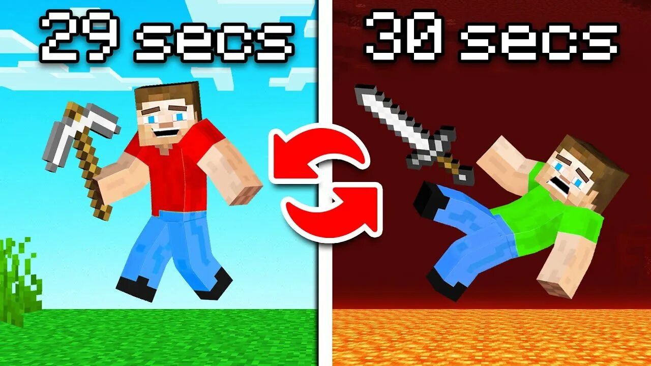 Switched places. Switch places. Speedrunner vs Hunter but with Magical Wands! In Minecraft.