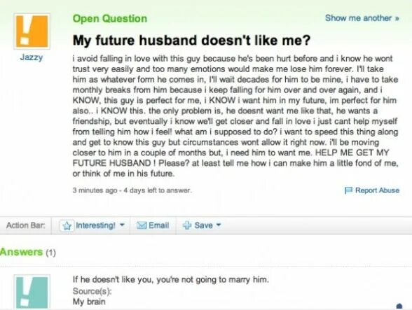 Funny answers. Funny answers