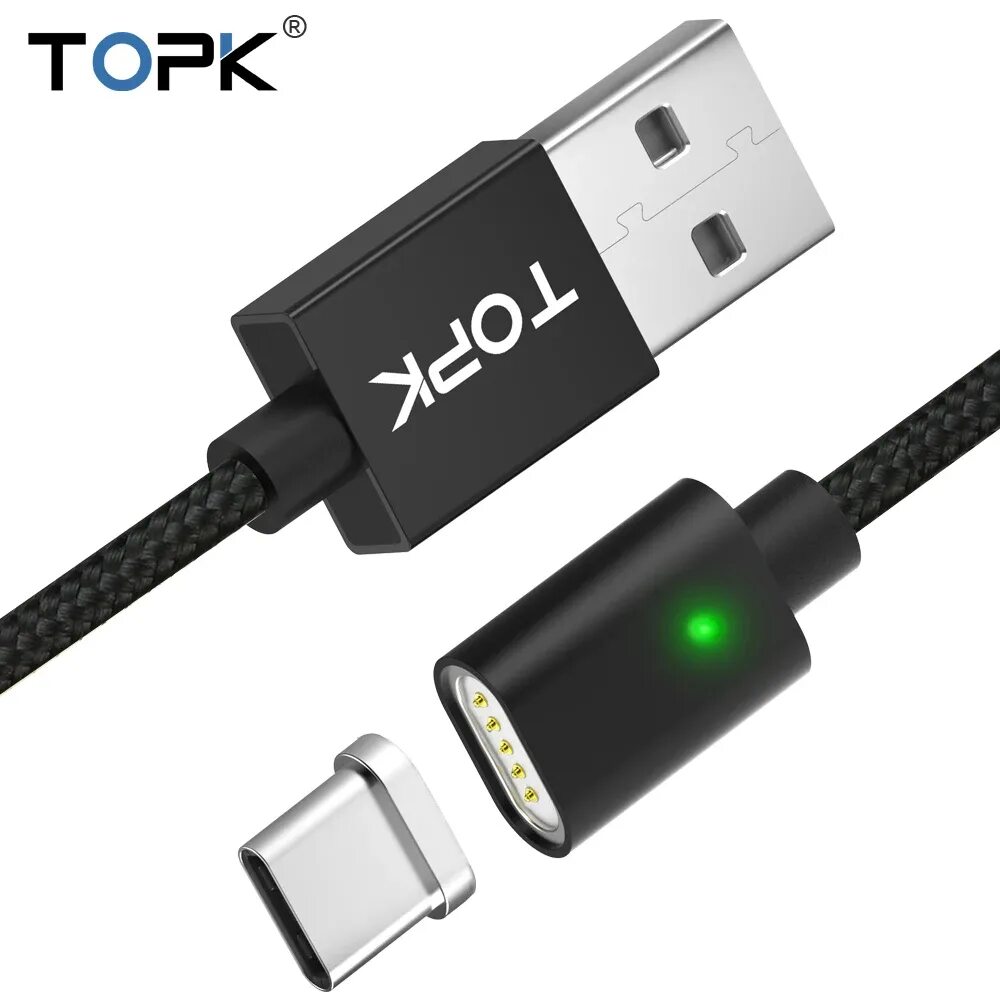 Магнит для зарядки телефона. Магнитный кабель USB Type c TOPK. Магнитная зарядка микро юсб. Кабель TOPK Micro USB Type c. Магнитный кабель USB - Micro USB.