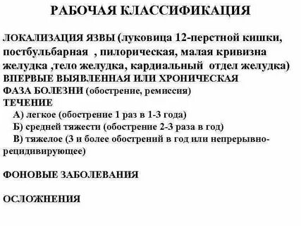 Симптомы язвы у мужчин