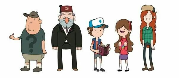 Candy Chiu :: Soos :: Wendy Corduroy :: Bill Cipher :: Waddles :: Mabel Pines ::