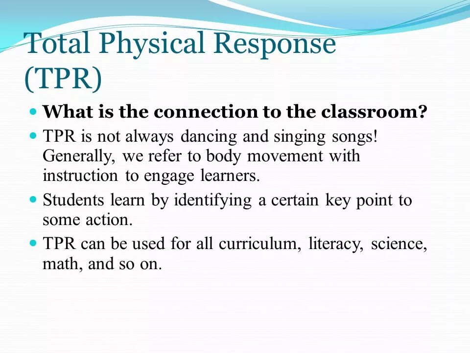 Total physical response. Метод tpr total physical response. метод tpr. метод tpr в английском.
