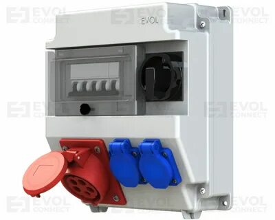 Щит с розетками ip54