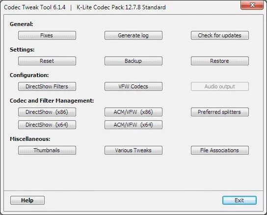 Mini tool update. Codec tweak tool. codecguide. re4_tweaks filer tool сброс настроек.