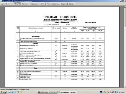 Режимная карта образец