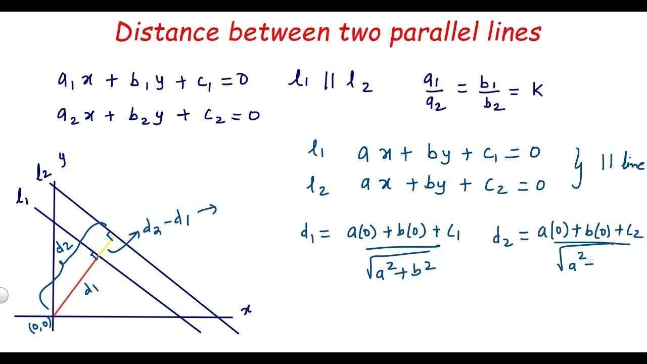 Distance between the two. Parallel line formula. distance between points. distance between two lines formula. vectors shortest distance between two lines.