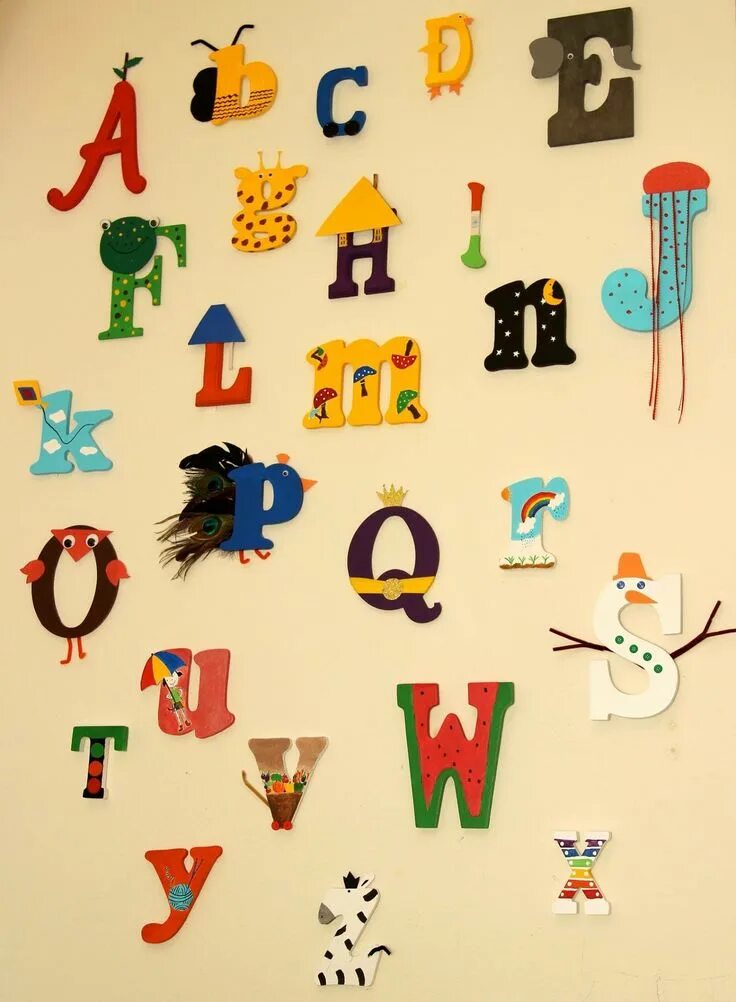 Буква на стене. Алфавит на стене в детском саду. Alphabet wall. Alphabet wall. Алфавит на стене в детском саду.