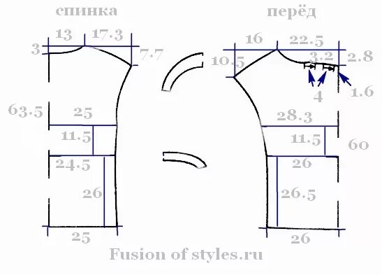 Выкройка трикотажной блузки с цельнокроеным рукавом. Женская футболка спущенное плечо выкройка. Спущенное плечо выкройка. Спущенная пройма рукава выкройка. Кофточка с коротким рукавом выкройка 50 размер.