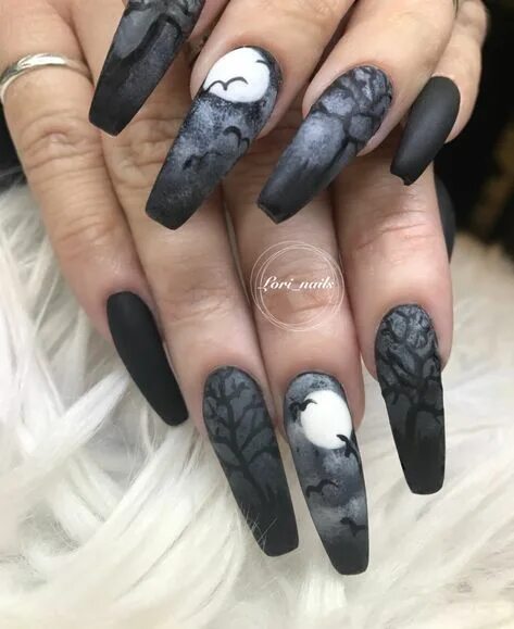 50 Cool Stiletto Nails Designs To Try in 2019 Tips; Cool stiletto nails; black s