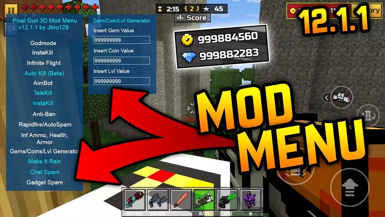 Pixel Gun 3d мод меню. Пиксель Ган мод меню. Пиксель Ган меню. 1v1 мод меню. Block mods mod menu