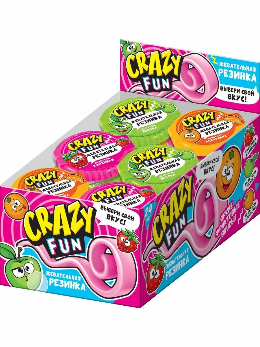 Жев. Crazy fun. Crazy fun. Жевательные глаза. Конфеты фан.