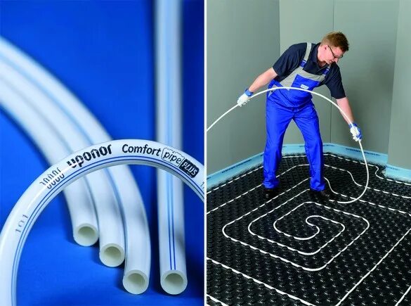 Kan therm blue floor. Система подогрева пола электрическая. Труба полиэтиленовая pex-c kan-therm 25х3. Трубы отопления в полу. 0 kan press.