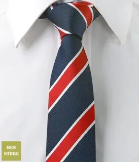 Галстук в белую полоску