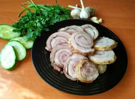 Домашний рулет из брюшины