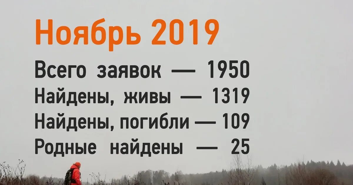 Ноябрь 2019 года интернет. Статистика потерявшихся в лесу Россия. Статистика лизыьалерт.