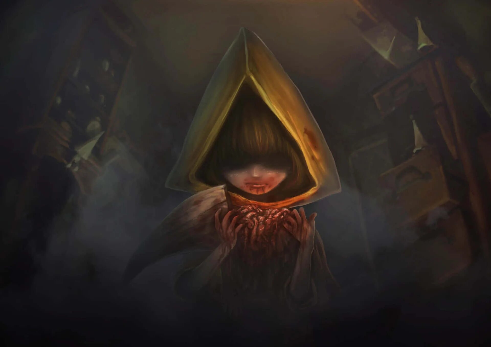 Кошмара 1 6. Little Nightmares 2 шестая. Шестая little Nightmares Art. Little Nightmares арт шестой. Little Nightmares арт.