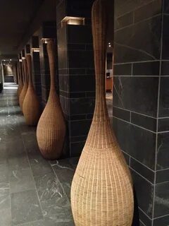 Ваза из ротанга