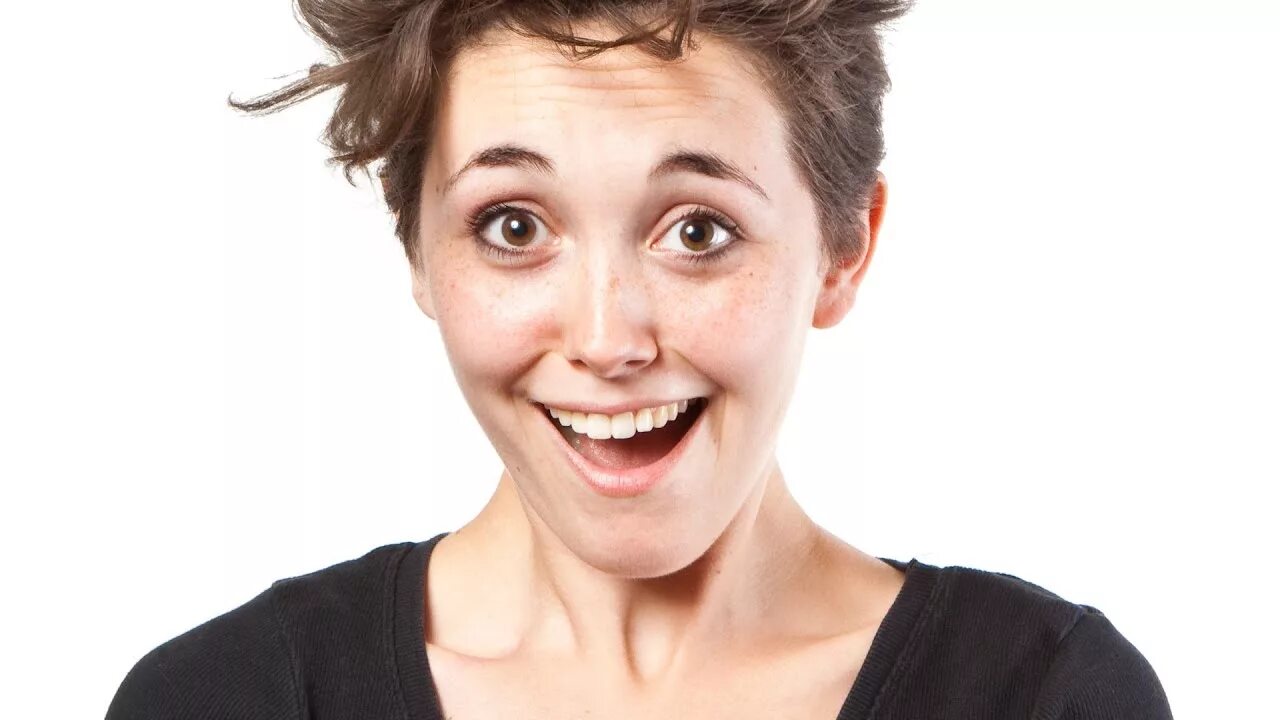 Look on her face. Мая любили косоглазых женщин. Женщина в шоке. Усмехается. Озорные глаза.