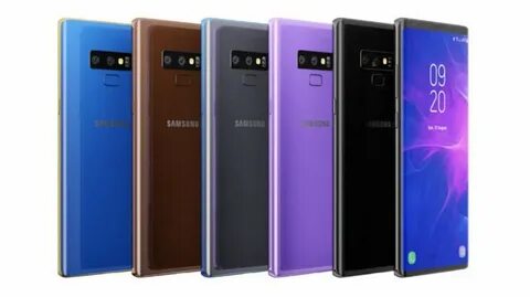 Note 9 цвета
